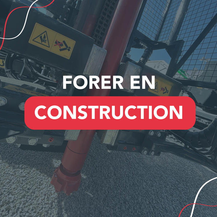 Les équipements de forage dédiés à la construction chez Technidrill