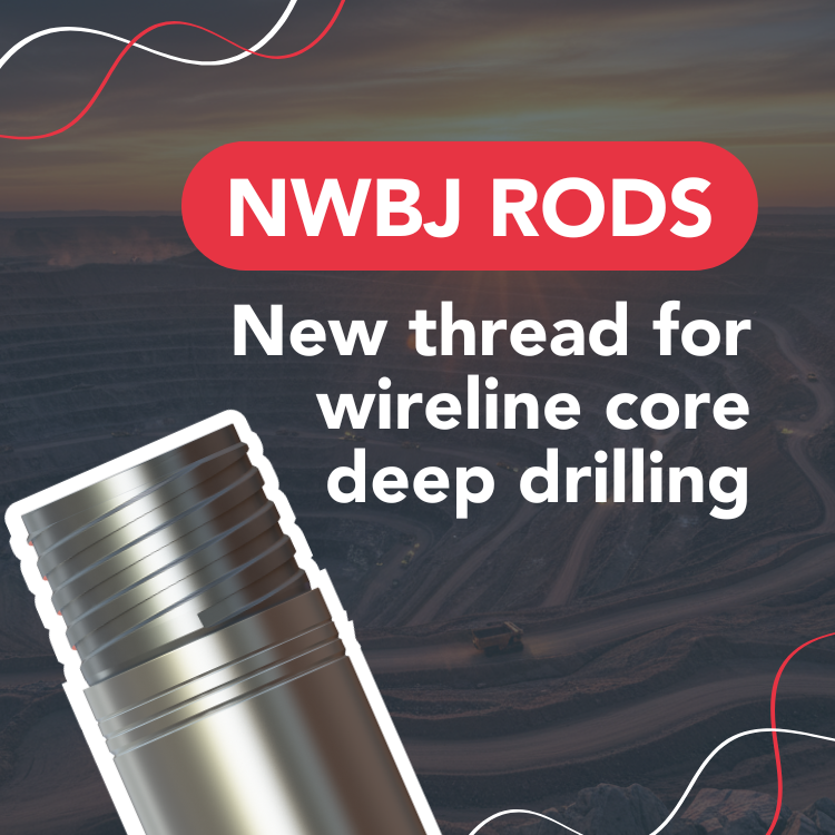 New Technidrill NWBJ rods for wireline core drilling