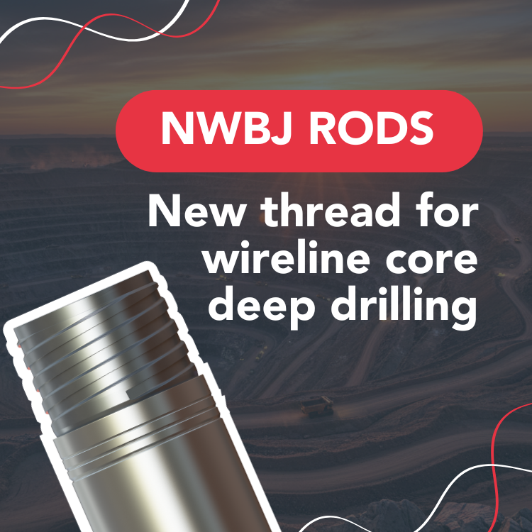 New Technidrill NWBJ rods for wireline core drilling